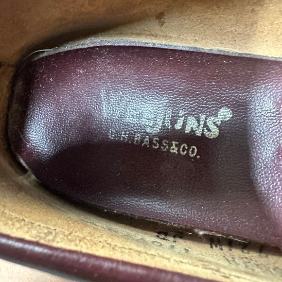 Vintage GH Bass Weejuns Leather Penny Loafers Burgundy Mens 6.5AAA Womens 8.0 main image 4